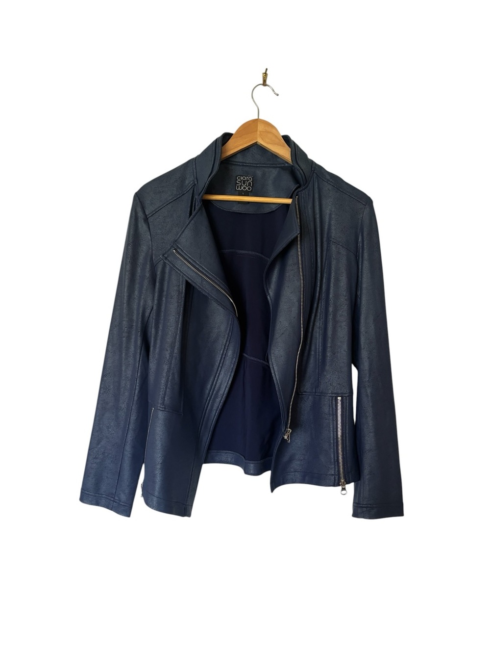 Clara Sun Woo Liquid Leather™ Signature Jacket Large - Picture 3 of 8